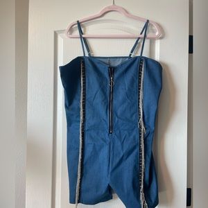 Denim romper!